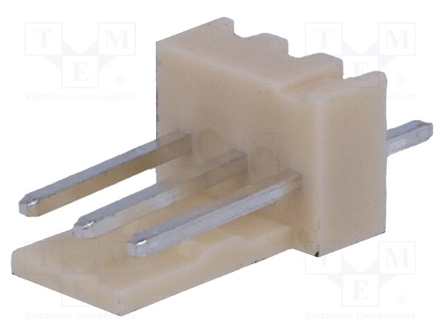 Socket; wire-board; male; NS25; 2.54mm; PIN: 3; THT; 250V; 3A; tinned