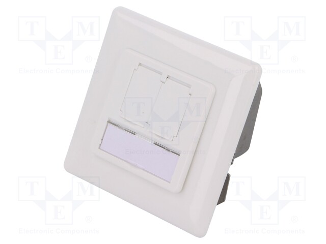 Socket; RJ45; Cat: 6a; shielded,double; Layout: 8p8c; 22AWG÷24AWG