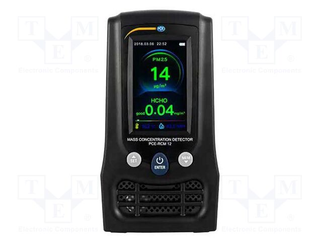 Meter: air quality; Range: 0÷2000um,0÷5mg/m3; 0÷9999Gppm