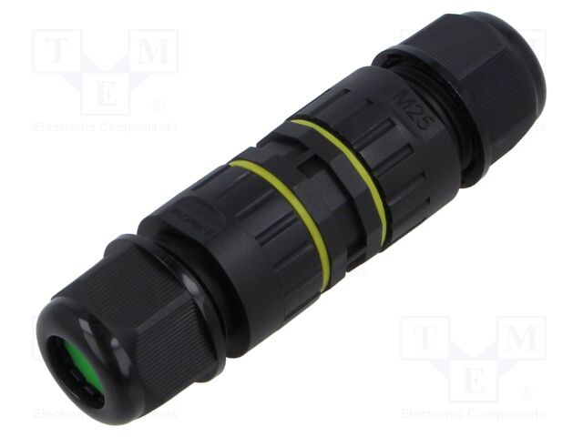 Connector: AC supply; snap-on; 24A; 450V; ways: 3; 5÷9mm; 0.5÷2.5mm2