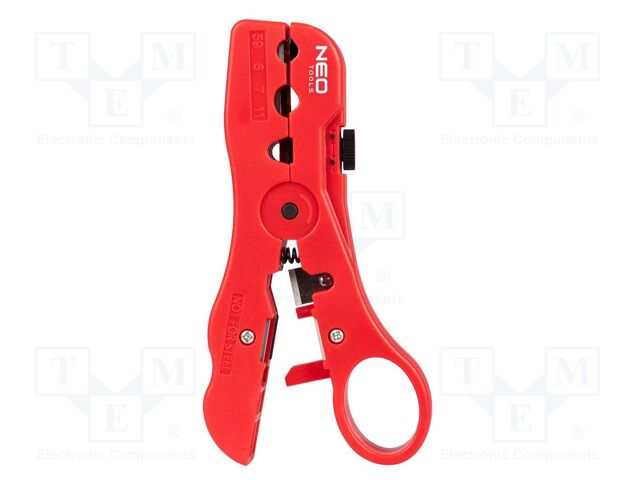 Stripping tool; Wire: coaxial