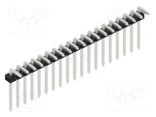 Connector: pin strips; pin header; male; PIN: 19; 2mm; THT; 1x19