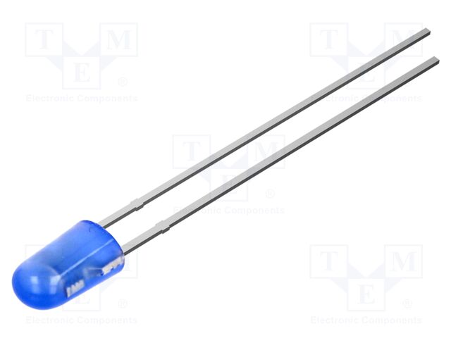 LED; blue; oval; 3.9x3.2mm; 1120mcd; Front: convex; 2.9VDC; 20mA
