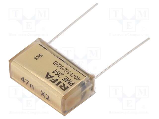 Capacitor: paper; X2; 47nF; 660VAC; Pitch: 25.4mm; ±20%; THT; 1500VDC