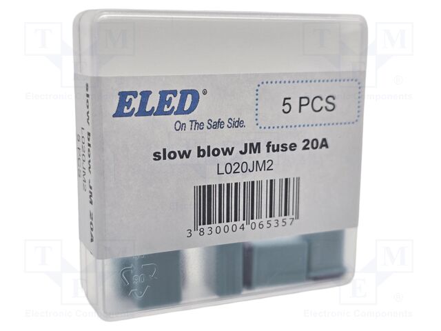 Fuse: fuse; 20A; 32VDC; automotive; 10.7mm; 10.7x7.7x15mm