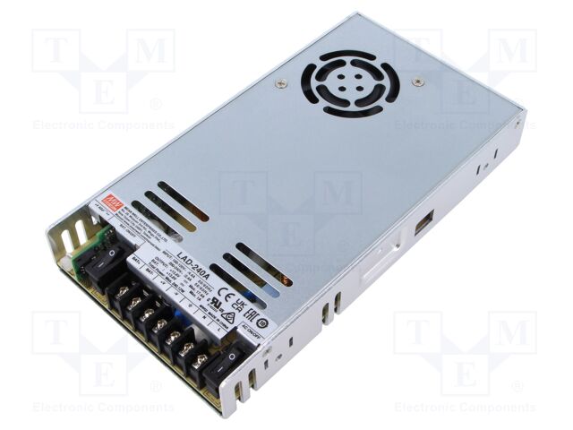 Power supply: switched-mode; buffer; 240W; 13.8VDC; 16.4A; OUT: 2