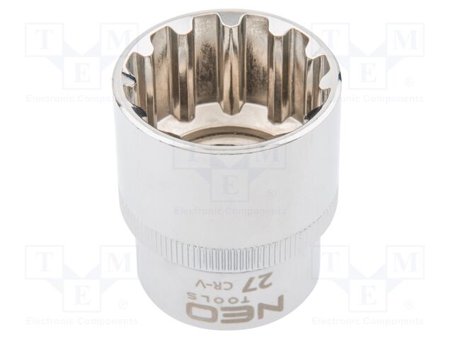 Socket; socket spanner,spline (12-angles); 27mm; 1/2"