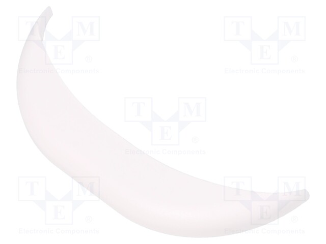 Stopper; ABS; white; ZM92.57.25UB-ABS; 10pcs.