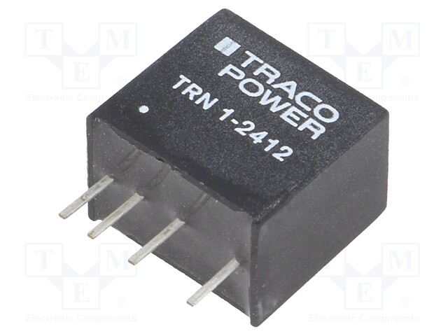Converter: DC/DC; 1W; Uin: 18÷36V; 12VDC; Iout: 90mA; SIP; 2.1g; OUT: 1