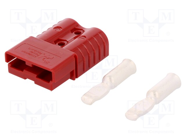 Plug; wire-wire; SB120; hermaphrodite; PIN: 2; for cable; crimped