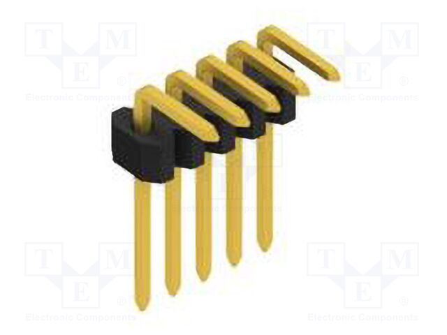 Connector: pin strips; pin header; male; PIN: 5; 1.27mm; THT; 1x5