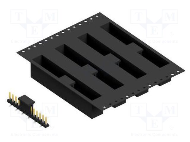 Connector: pin strips; pin header; male; PIN: 13; 2.54mm; SMT; 1x13