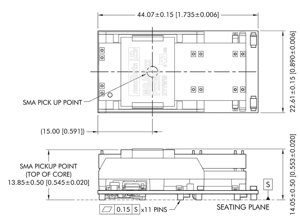 Converter: DC/DC; 6W; Uin: 9÷18V; Uout: 24VDC; Uout2: 24VDC; SMD; SMT