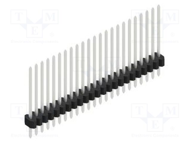 Connector: pin strips; pin header; male; PIN: 23; 1.27mm; THT; 1x23