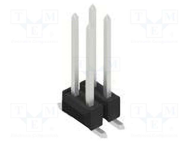 Connector: pin strips; pin header; male; PIN: 4; 2.54mm; SMT; 2x2