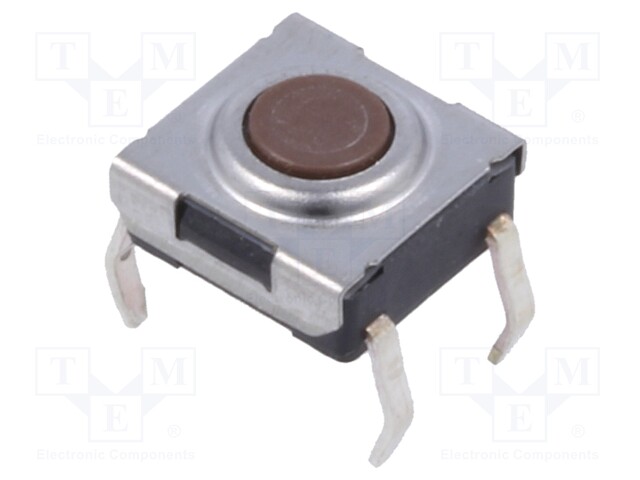 Microswitch TACT; SPST-NO; Pos: 2; 0.05A/12VDC; THT; none; 1.6N