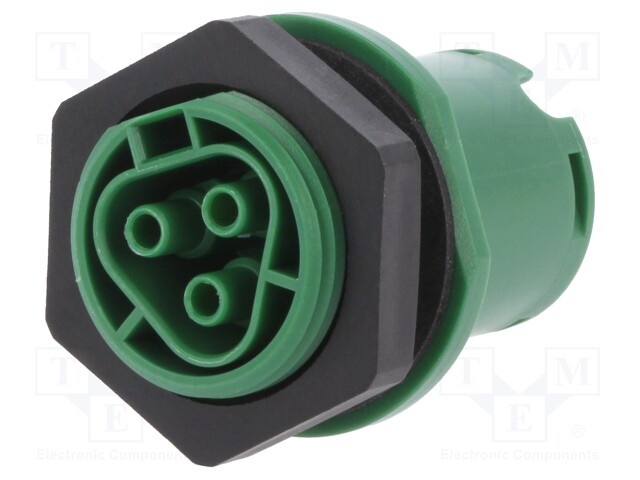 Socket; Connector: circular; female; PIN: 3; silver plated; 20A