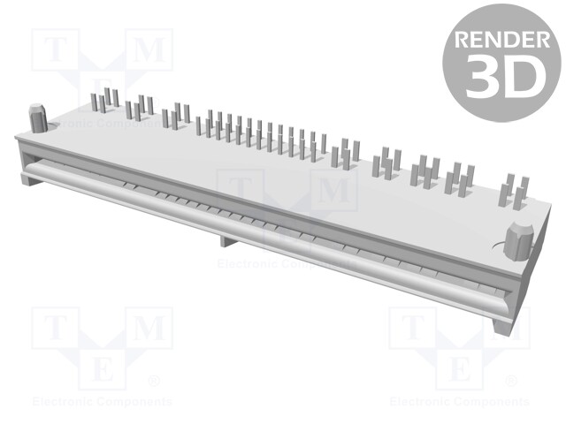 Connector: card edge; socket; female; angled 90°; PIN: 40(16+24)