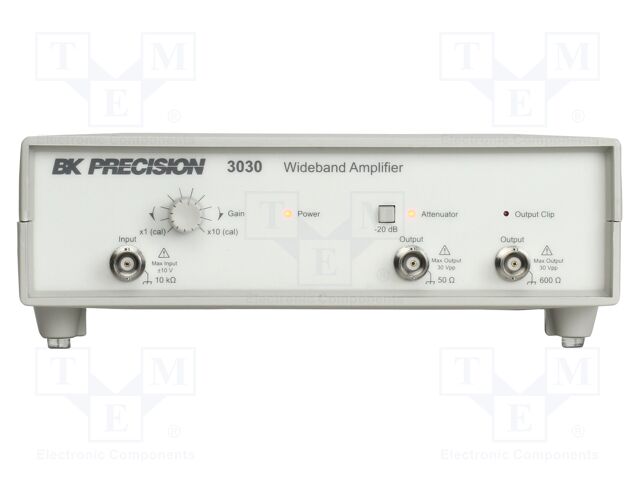 Meter: wideband amplifier; 5÷40°C; Output signal: 30Vp-p; 1MHz