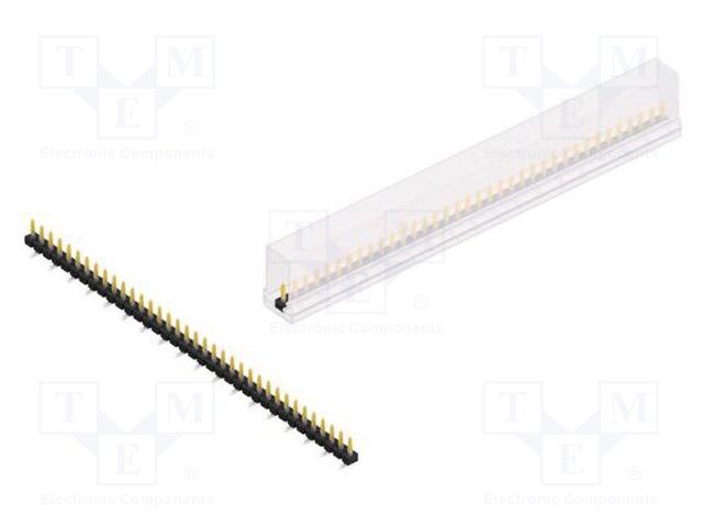 Connector: pin strips; pin header; male; PIN: 36; 2.54mm; SMT; 1x36