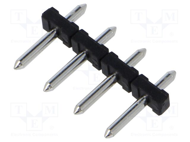 Connector: pin strips; 10A; 300V; pin header; PIN: 4; straight; THT