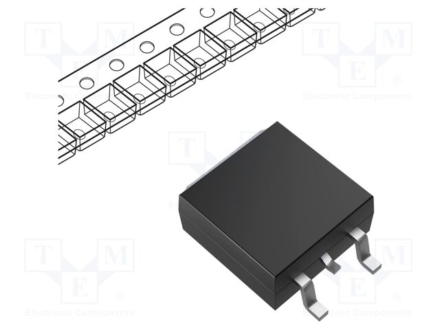 Triac, 600 V, 20 A, TO-263 (D2PAK), 35 mA, 1 V, 1 W