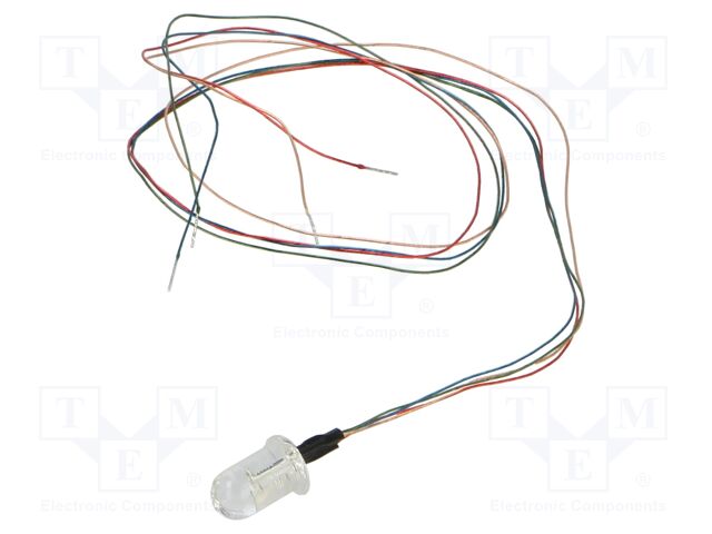 LED; RGB; 5mm; 5800mcd; 14400mcd; 4000mcd; 30°; anode