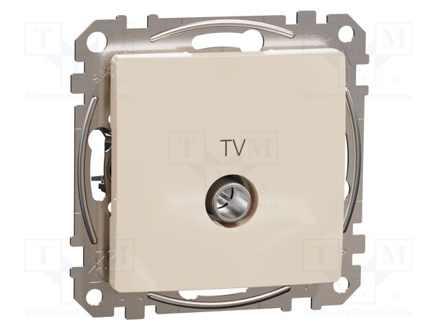 TV socket intermediate; IP20; plaster embedded,in mounting box