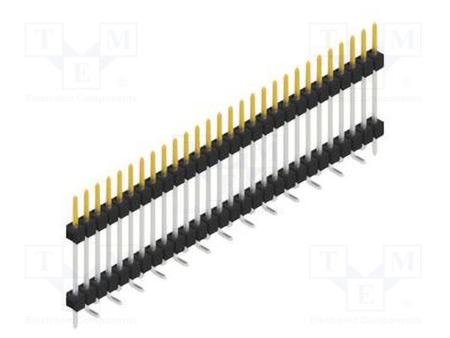 Connector: pin strips; pin header; male; PIN: 28; 2.54mm; SMT; 1x28