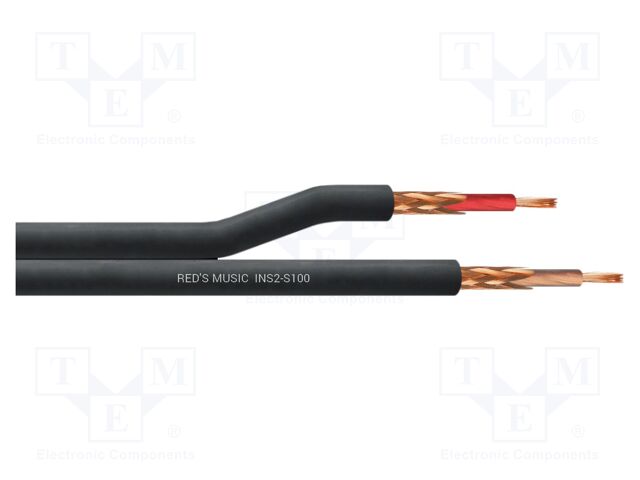 Wire: instrumental; 2x0.23mm2; stranded; Cu; black; PVC; -25÷65°C