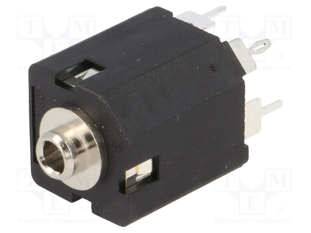 Socket; Jack 3,5mm; female; stereo; straight; for panel mounting