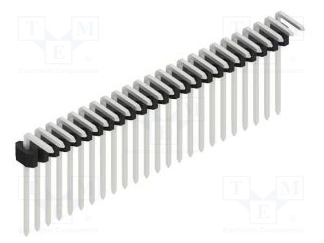 Connector: pin strips; pin header; male; PIN: 24; 1.27mm; THT; 1x24