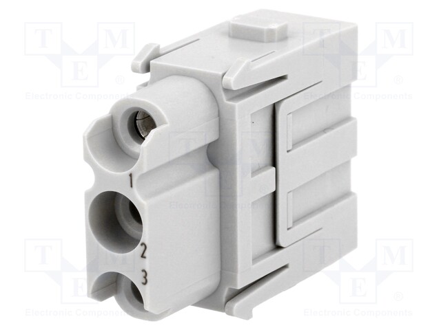 Connector: HAN; module; female; Han Modular C; PIN: 3; 40A; 690V