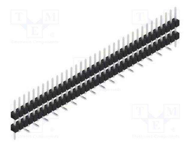 Connector: pin strips; pin header; male; PIN: 35; 2.54mm; SMT; 1x35
