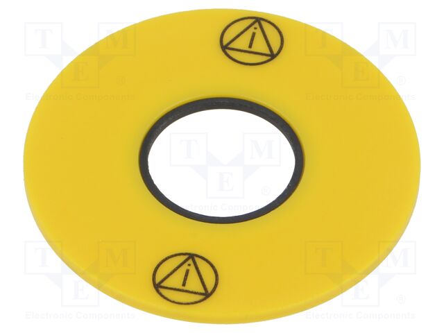 Description label; 61; 43mm; Body: yellow; plastic