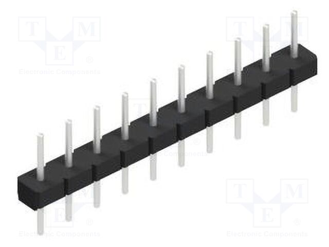 Connector: pin strips; pin header; male; PIN: 10; 2.54mm; THT; 1x10