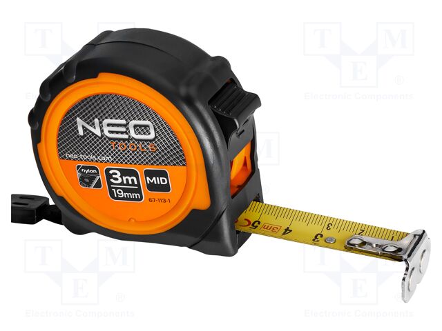 Measuring tape; L: 3m; Width: 19mm