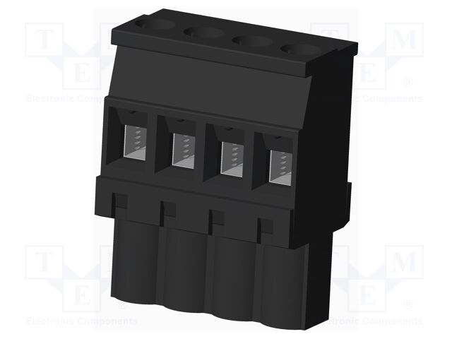 Connector: pluggable terminal block; plug; female; angled 90°