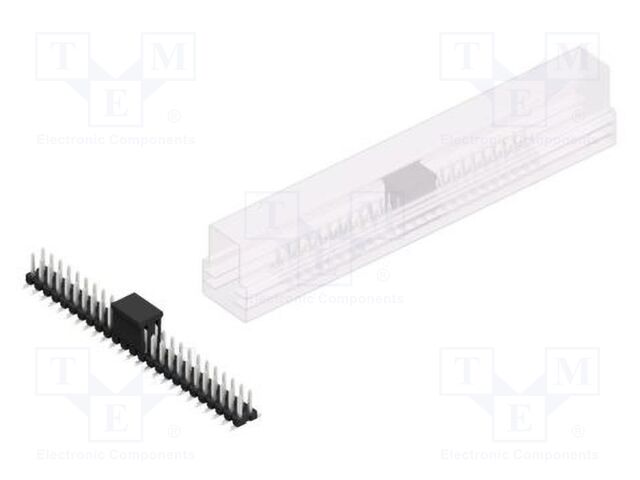 Connector: pin strips; pin header; male; PIN: 50; 2.54mm; SMT; 2x25