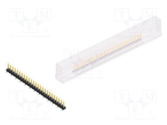Connector: pin strips; pin header; male; PIN: 25; 2.54mm; SMT; 1x25