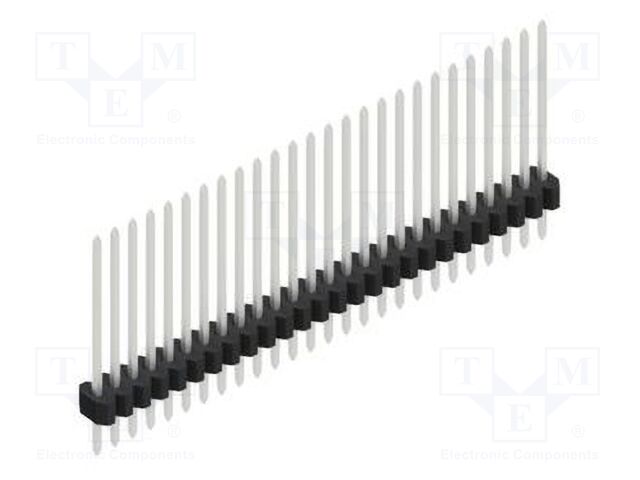 Connector: pin strips; pin header; male; PIN: 26; 1.27mm; THT; 1x26