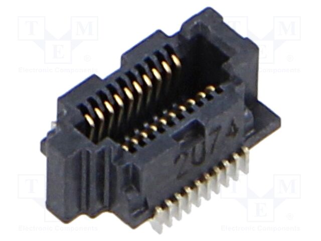 Connector: PCB to PCB; female; PIN: 10; 0.4mm; SS4; gold-plated; SMT