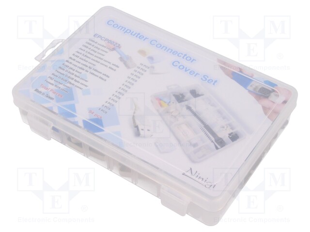 Kit: computer connector covers; 94pcs.