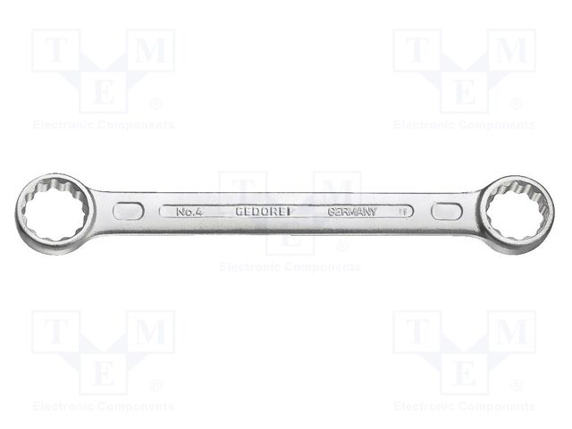 Wrench; box; 18mm,19mm; tool steel; thin walled; L: 185mm