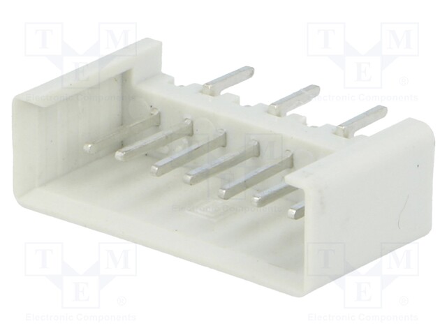 Socket; IDC; male; PIN: 7; straight; THT; tinned; 2.54mm; Layout: 1x7