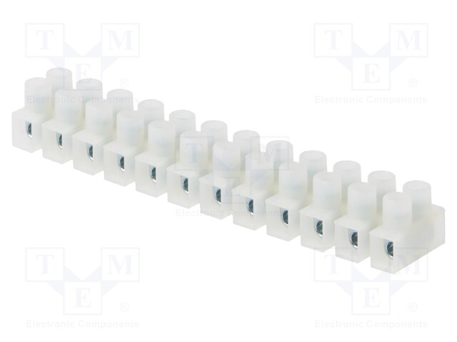 Terminal block; screw terminal; ways: 12; 0.5÷4mm2; terminals: 24