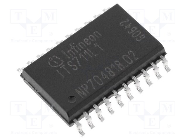 IC: power switch; high-side; 1.7A; Channels: 4; N-Channel; SMD