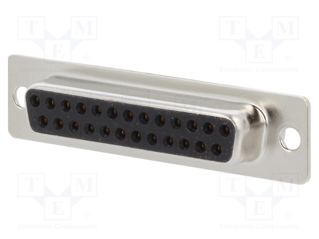 D-Sub; PIN: 25; female; soldering; for cable; gold-plated