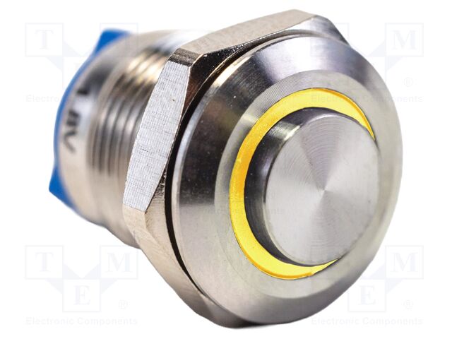 Switch: vandal resistant; SPST-NO; 2A/36VDC; IP67; OFF-(ON); Ø12mm