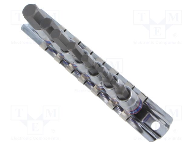 "1/4"" HEX SOCKET SET 7 pcs, 2035 H3 - H10,"